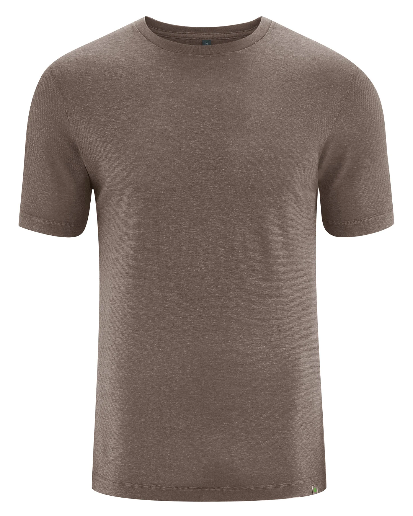 Hempage Herren vegan T-Shirt Slim Fit Staubbraun – Ansicht 2