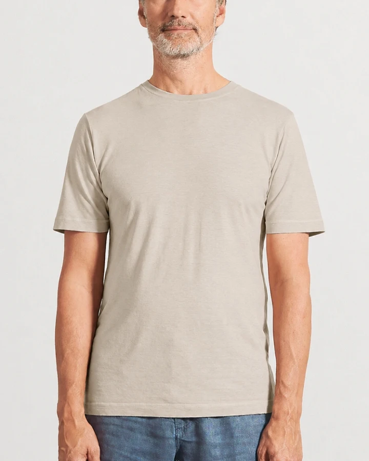 Hempage Herren vegan T-Shirt Slim Fit Thistle Beige
