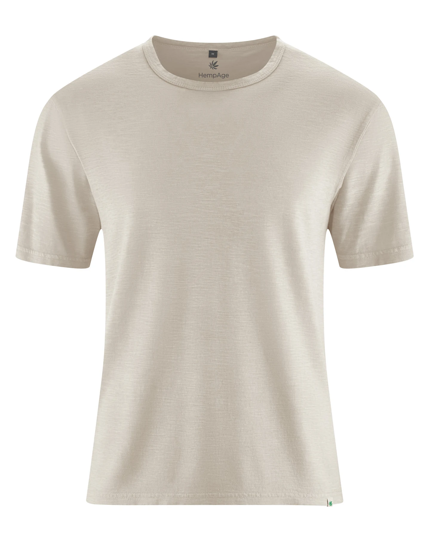 Hempage Herren vegan T-Shirt Slub Jersey Thistle Beige – Ansicht 2