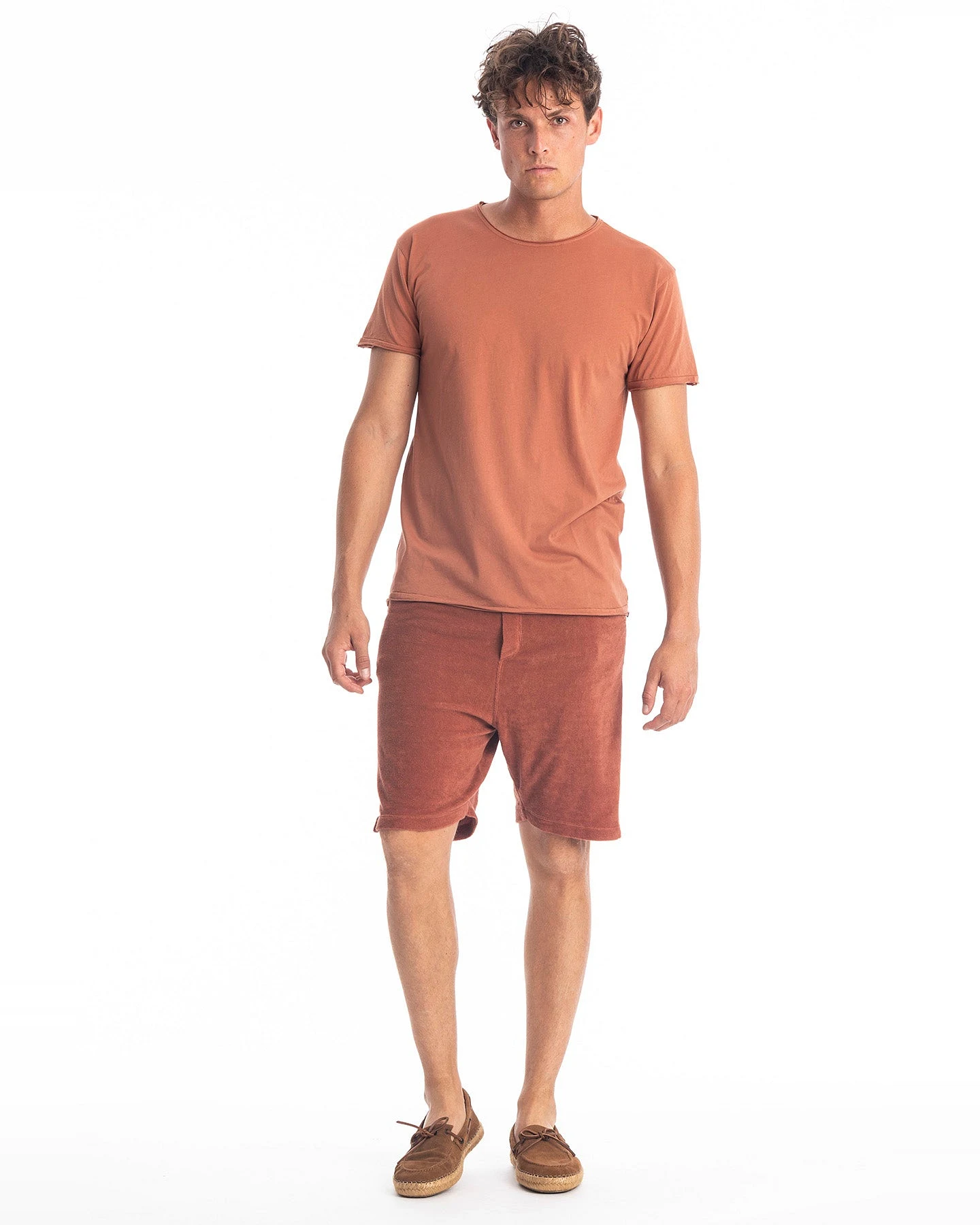 RAVENS VIEW IBIZA Herren vegan Sweat Shorts Costa Bronze – Ansicht 2