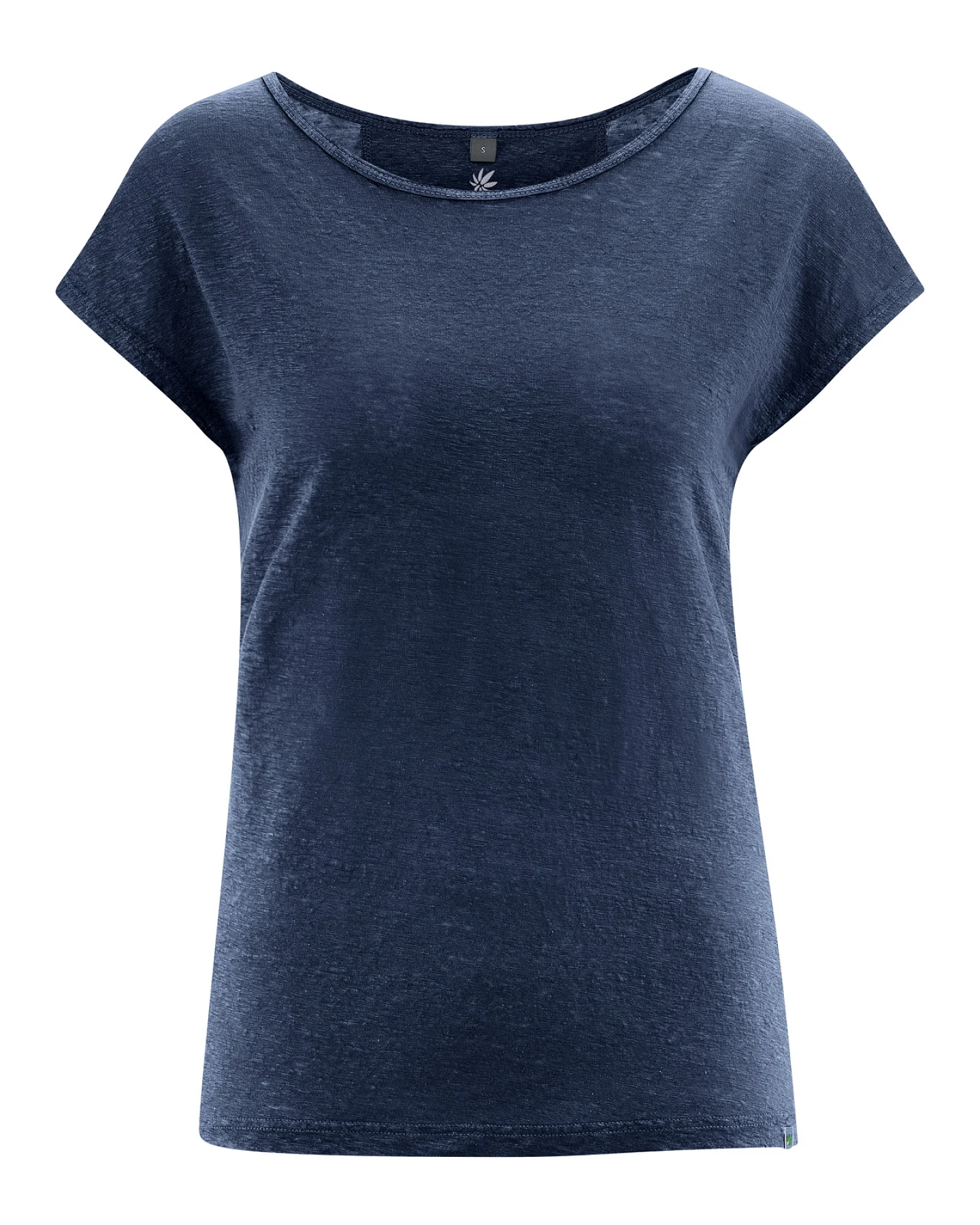 Hempage Damen vegan T-Shirt Regular Fit Marineblau – Ansicht 2