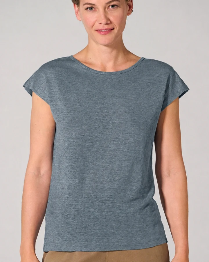Hempage Damen vegan T-Shirt Hempage Regular Fit Anthrazit