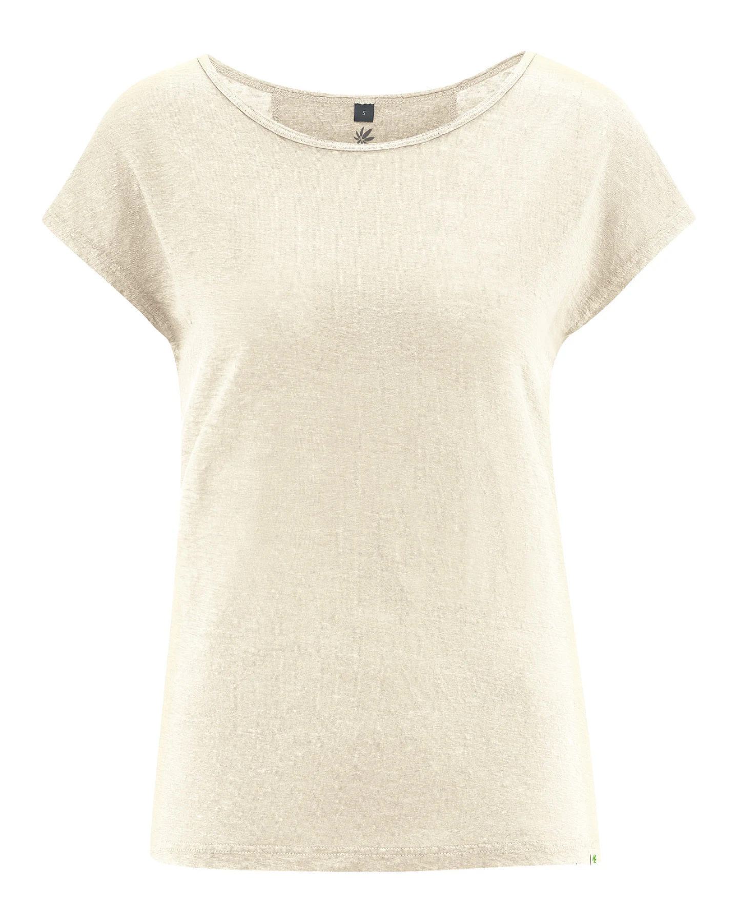 Hempage Damen vegan T-Shirt Regular Fit Naturfarben – Ansicht 2