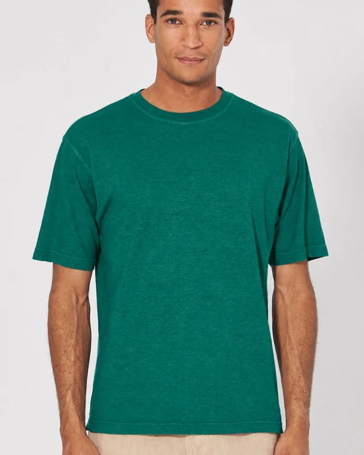 Hempage Herren vegan T-Shirt Basic Jungle Grün