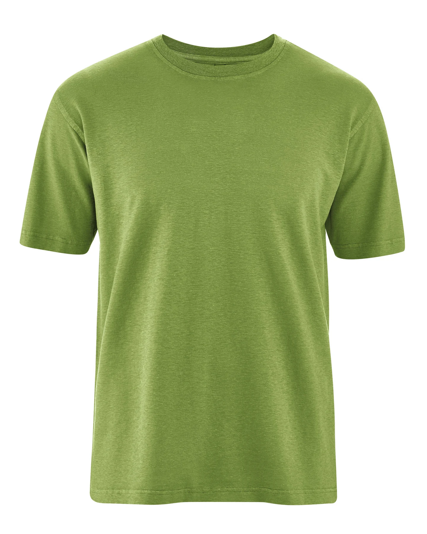 Hempage Herren vegan T-Shirt Basic Unkrautgrün – Ansicht 2