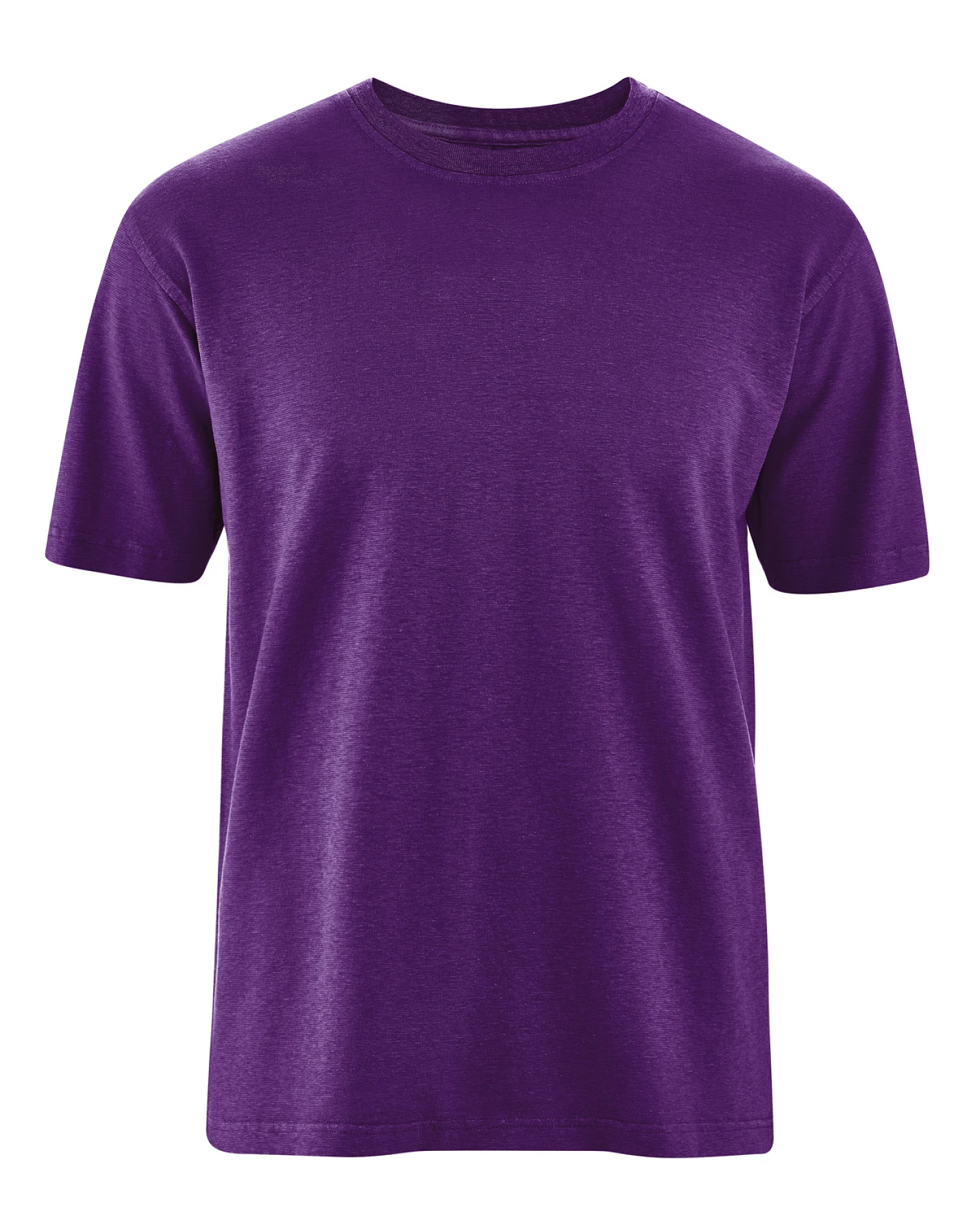 Hempage Herren vegan T-Shirt Basic Pflaumenviolett – Ansicht 2