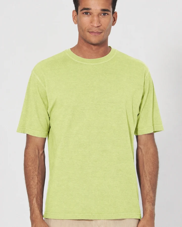 Hempage Herren vegan T-Shirt Basic Lind Grün
