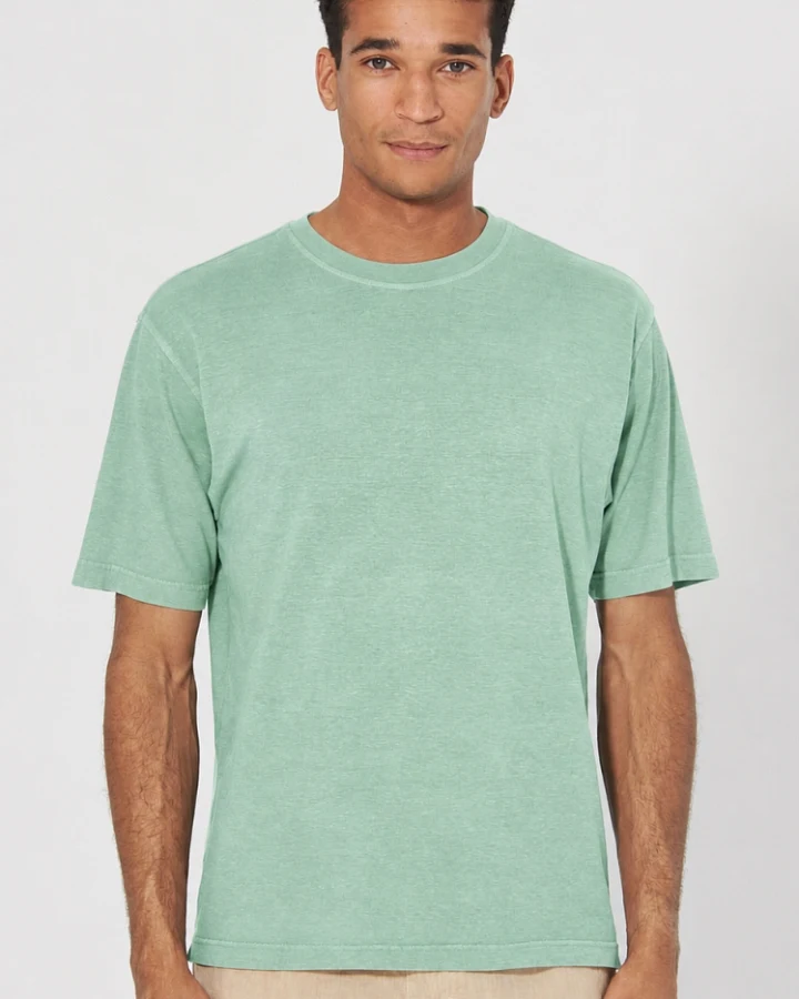 Hempage Herren vegan T-Shirt Basic Mintgrün