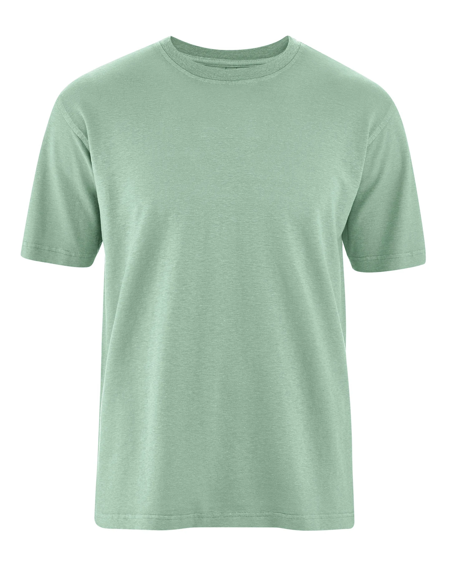 Hempage Herren vegan T-Shirt Basic Mintgrün – Ansicht 2