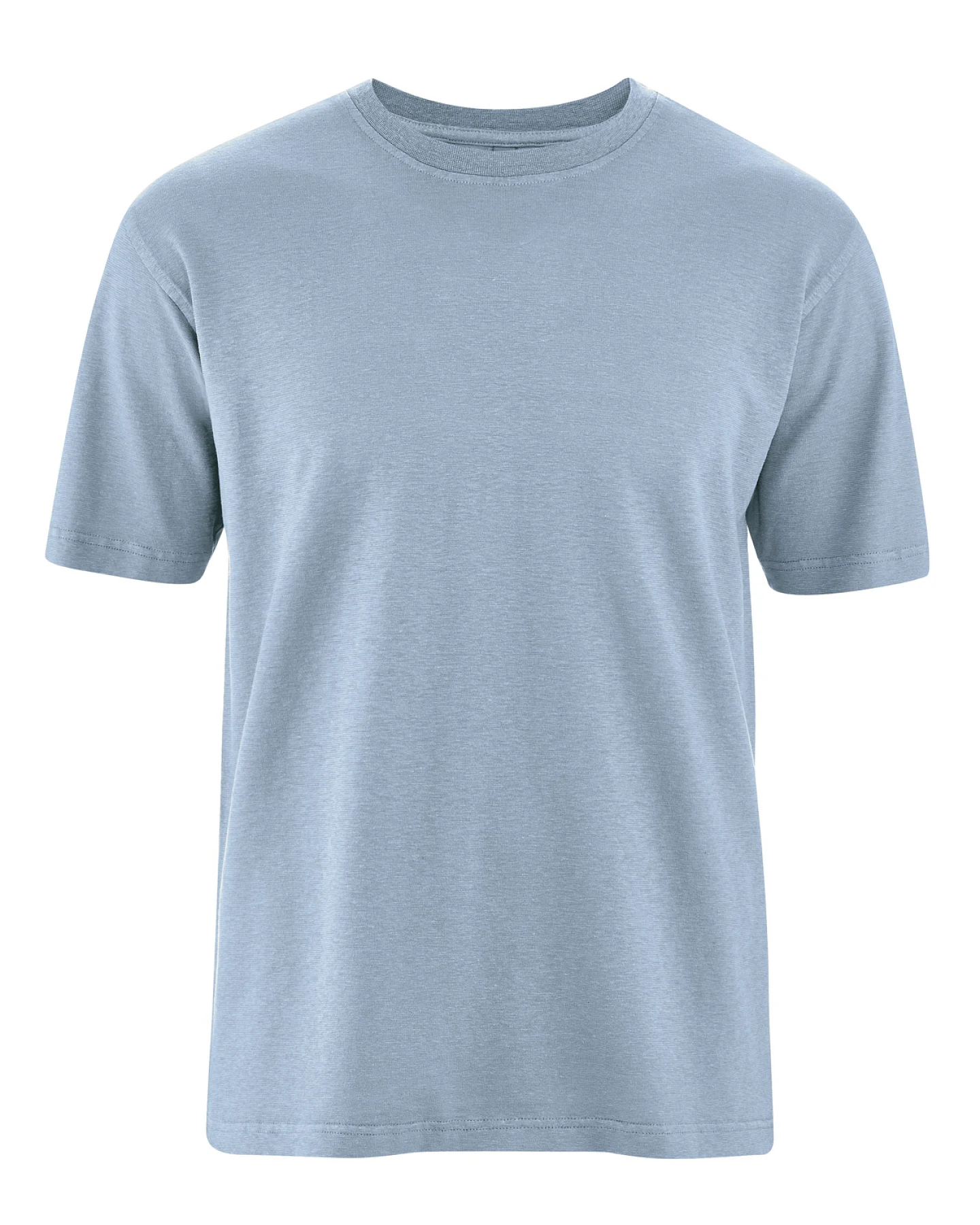 Hempage Herren vegan T-Shirt Basic Smoke Blau – Ansicht 2