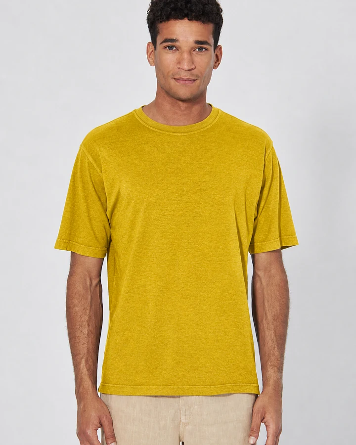 Hempage Herren vegan T-Shirt Basic Currygelb