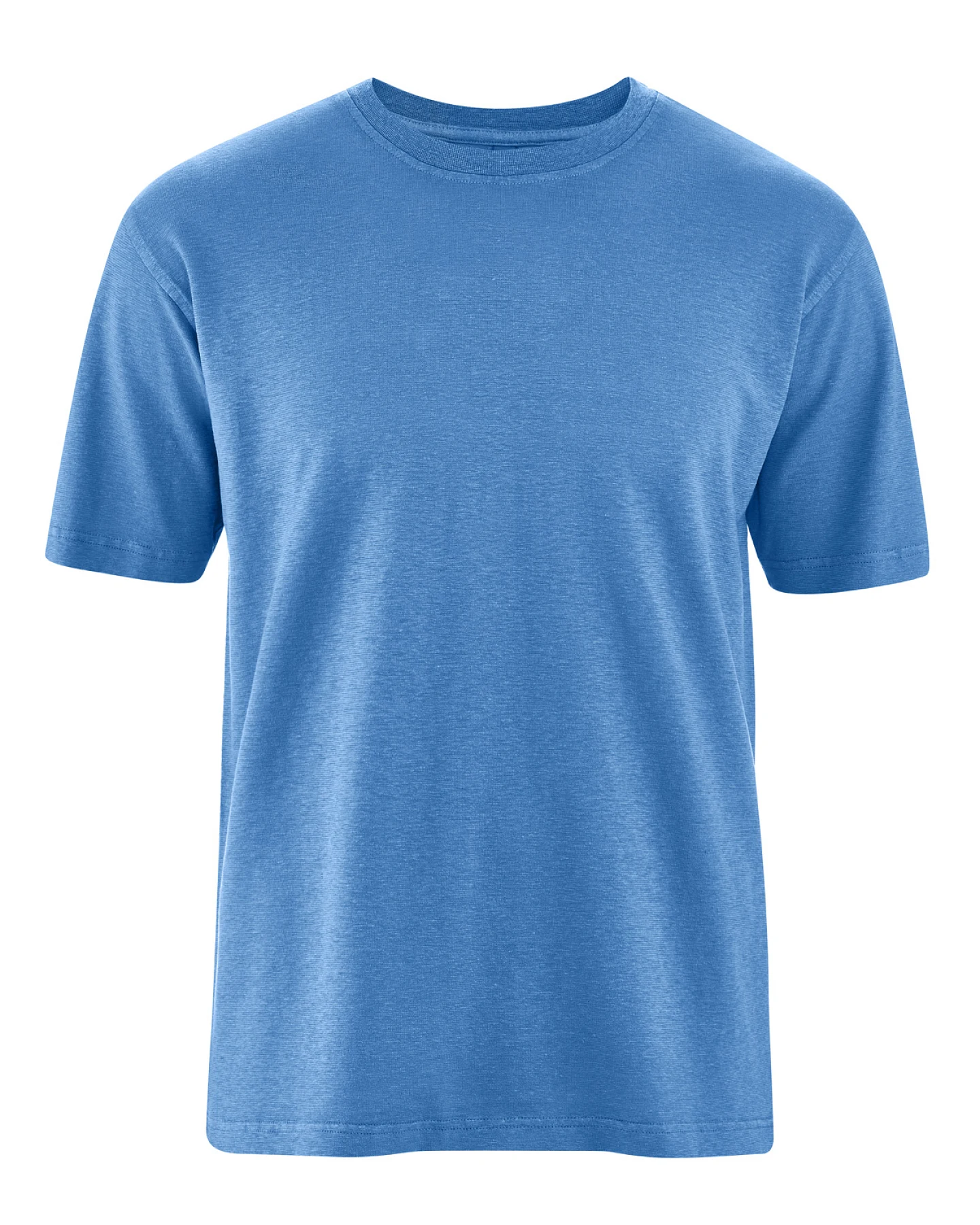 Hempage Herren vegan T-Shirt Basic Ozeanblau – Ansicht 2