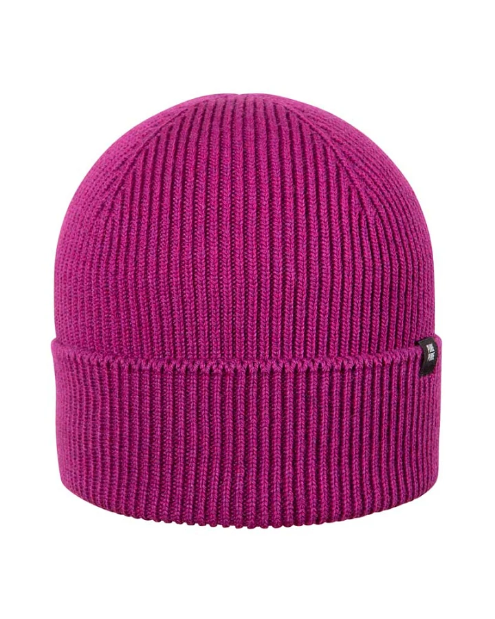 Pure Pure by Bauer - Strickmütze mit Merinowolle-Seide purple-wine