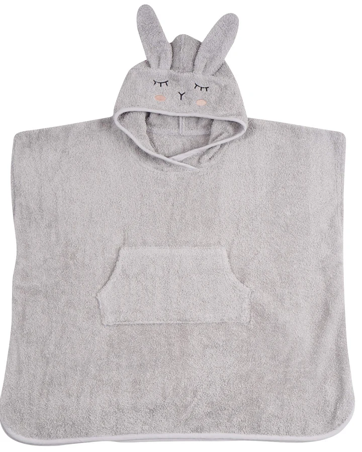 kikadu - Poncho Hase Silbergrau