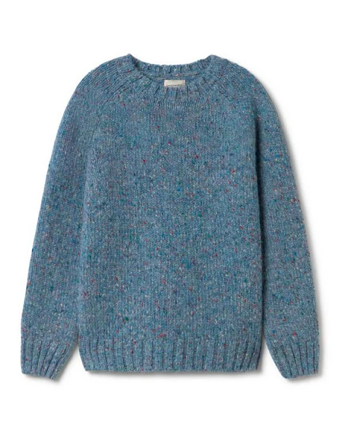 TWOTHIRDS - Women's Articlave - Wollpullover Gr M blau
