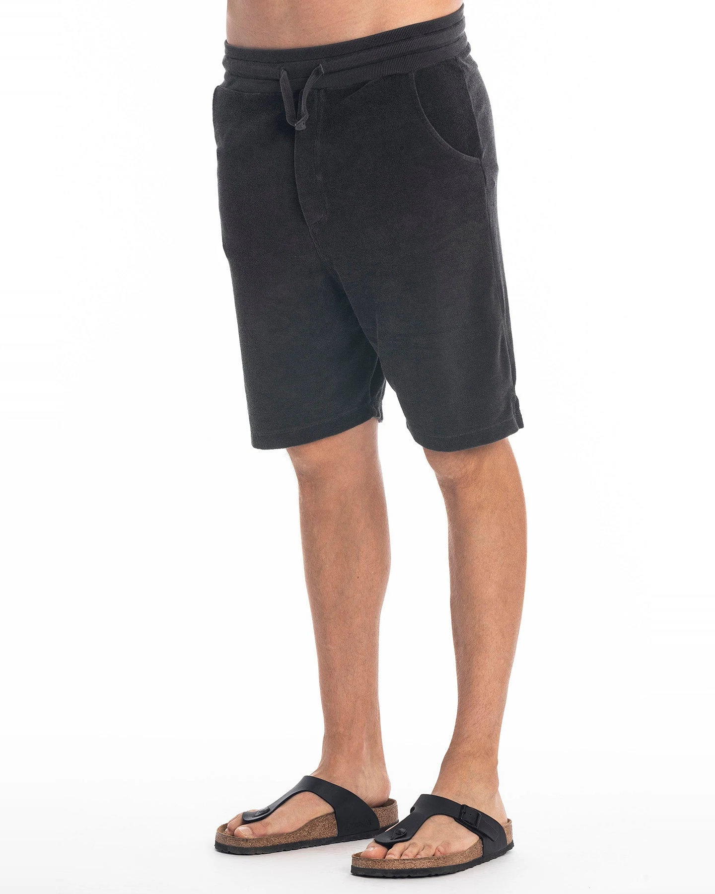RAVENS VIEW IBIZA Herren vegan Sweatshorts Costa Anthrazit – Ansicht 2