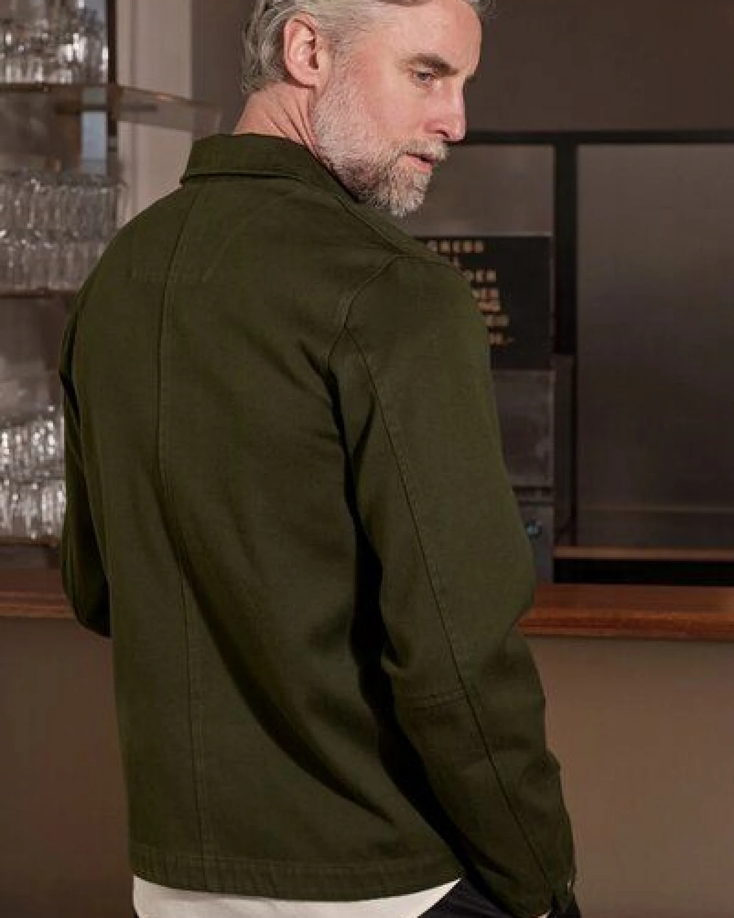 About Companions Lässige Jacke ASIR aus Bio-Baumwoll-Denim – Ansicht 3