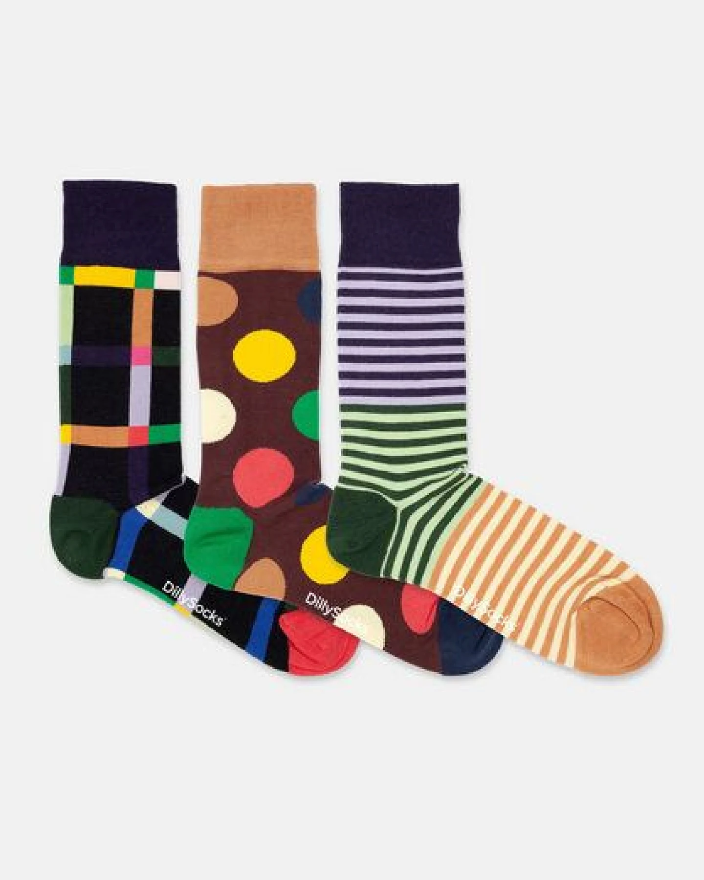 DillySocks Socken „Geo Trio (3er Box)“ – Ansicht 4