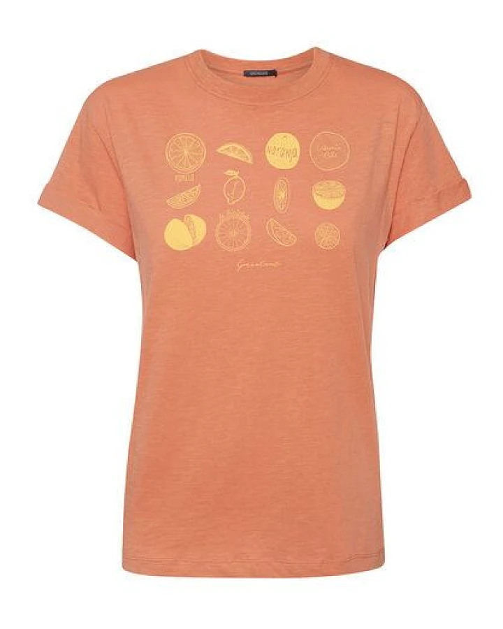 GREENBOMB Bike Citrus Stop - Lässiges T-Shirt aus Bio-Baumwolle / hochwertiger Print / Fair & Vegan