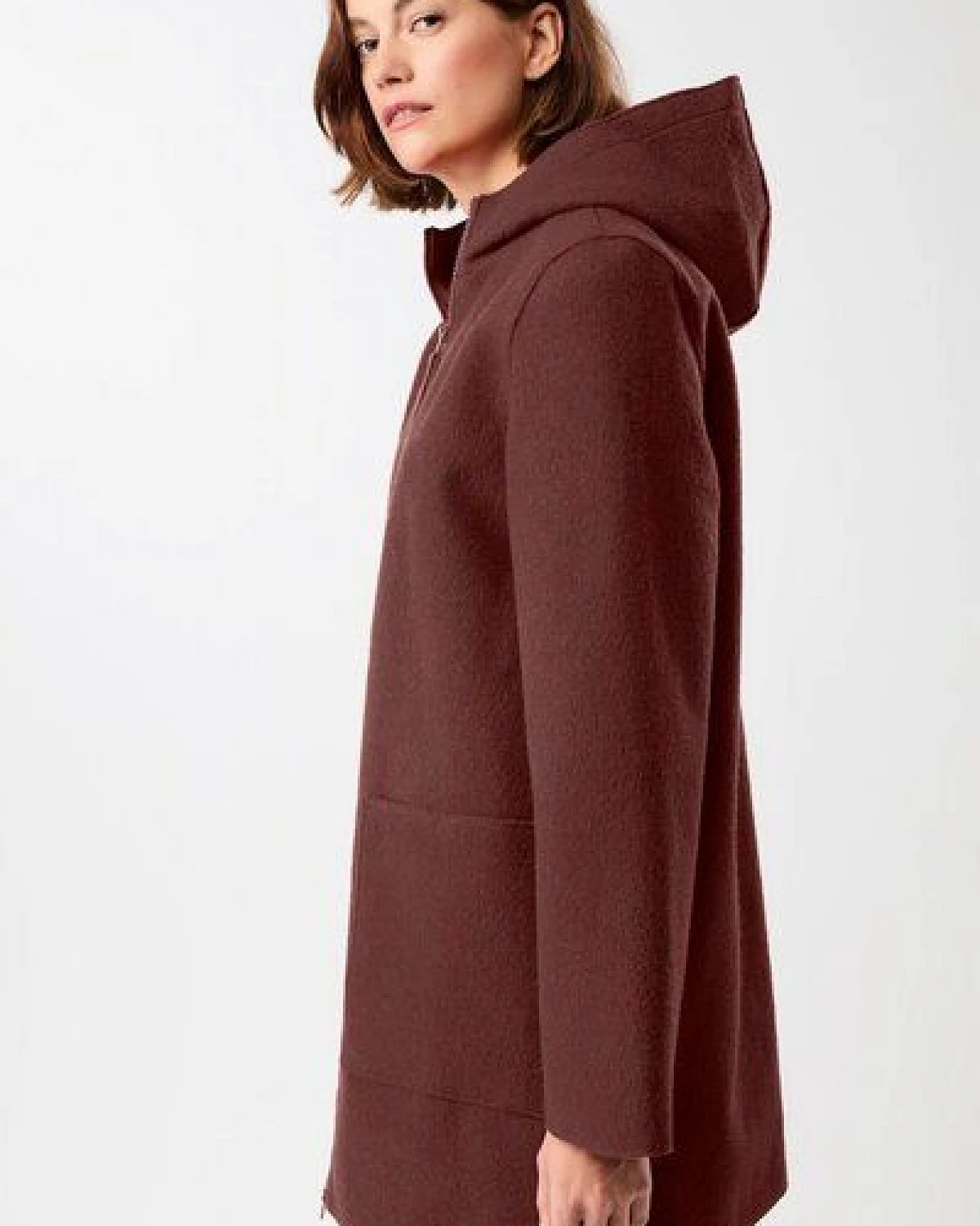 LangerChen Kapuzenjacke aus Walk mit Membran – Ansicht 3