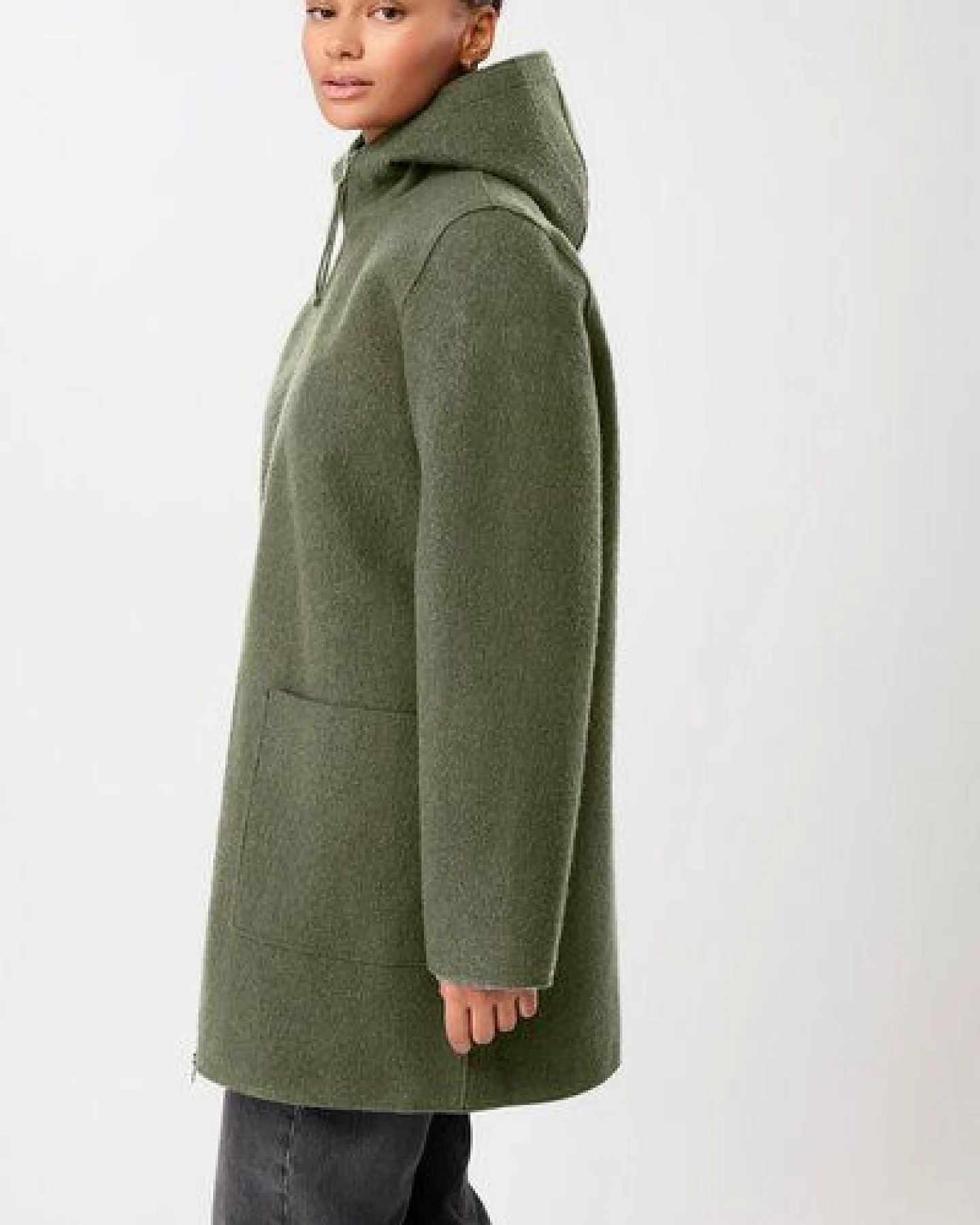 LangerChen Kapuzenjacke aus Walk mit Membran – Ansicht 2