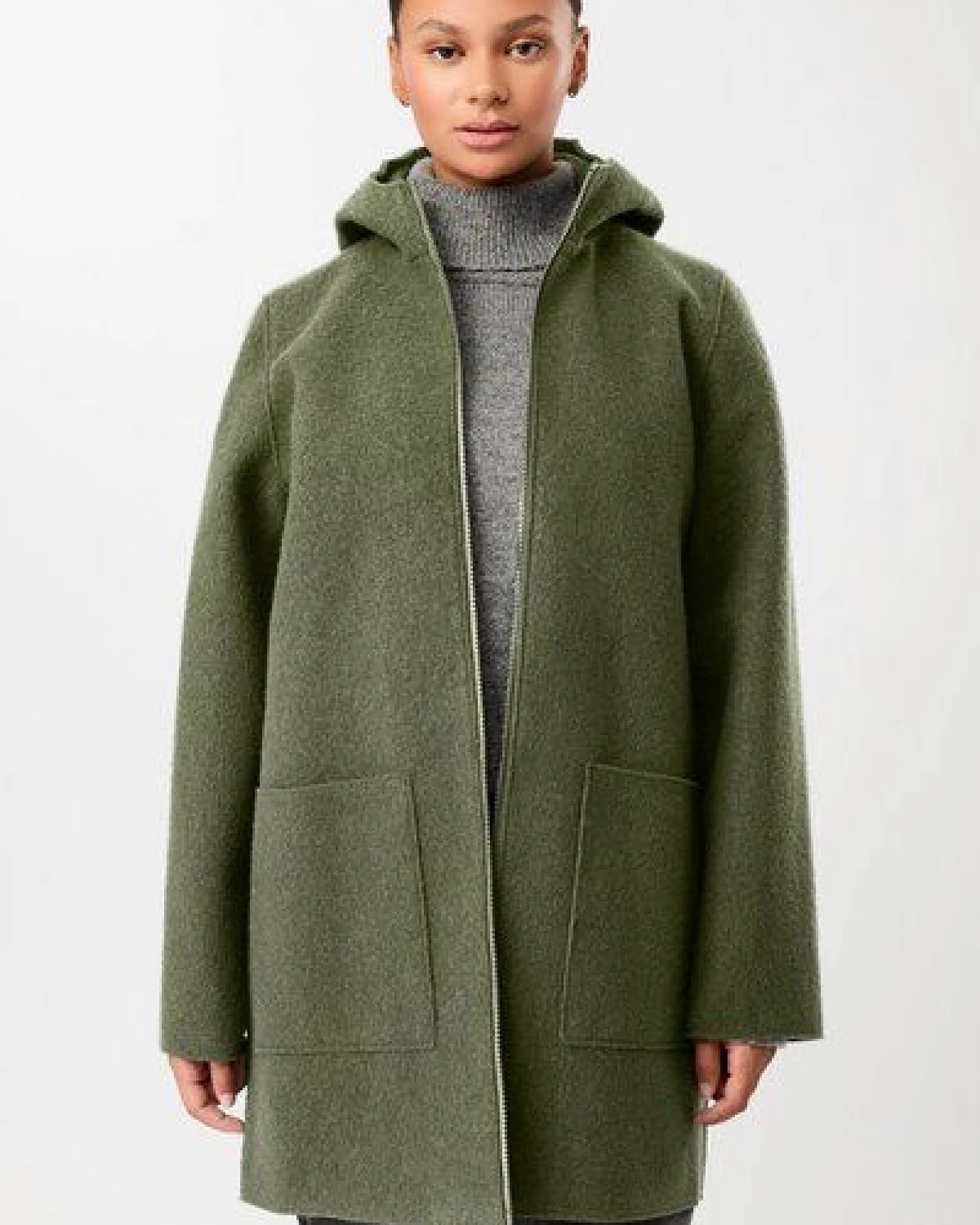 LangerChen Kapuzenjacke aus Walk mit Membran – Ansicht 4