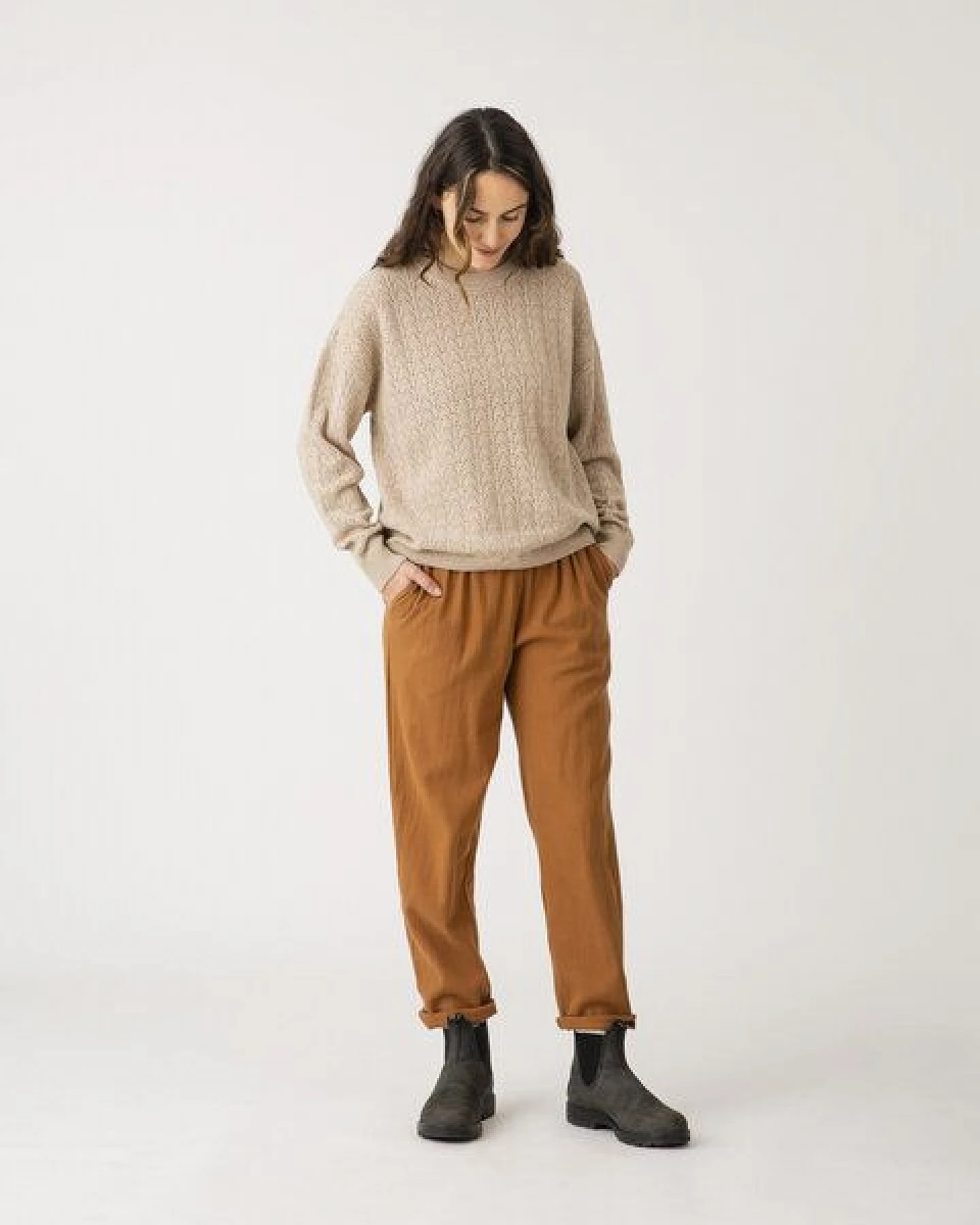 Matona Chinohose für Frauen aus Canvas Bio-Baumwolle / Canvas Chino – Ansicht 2