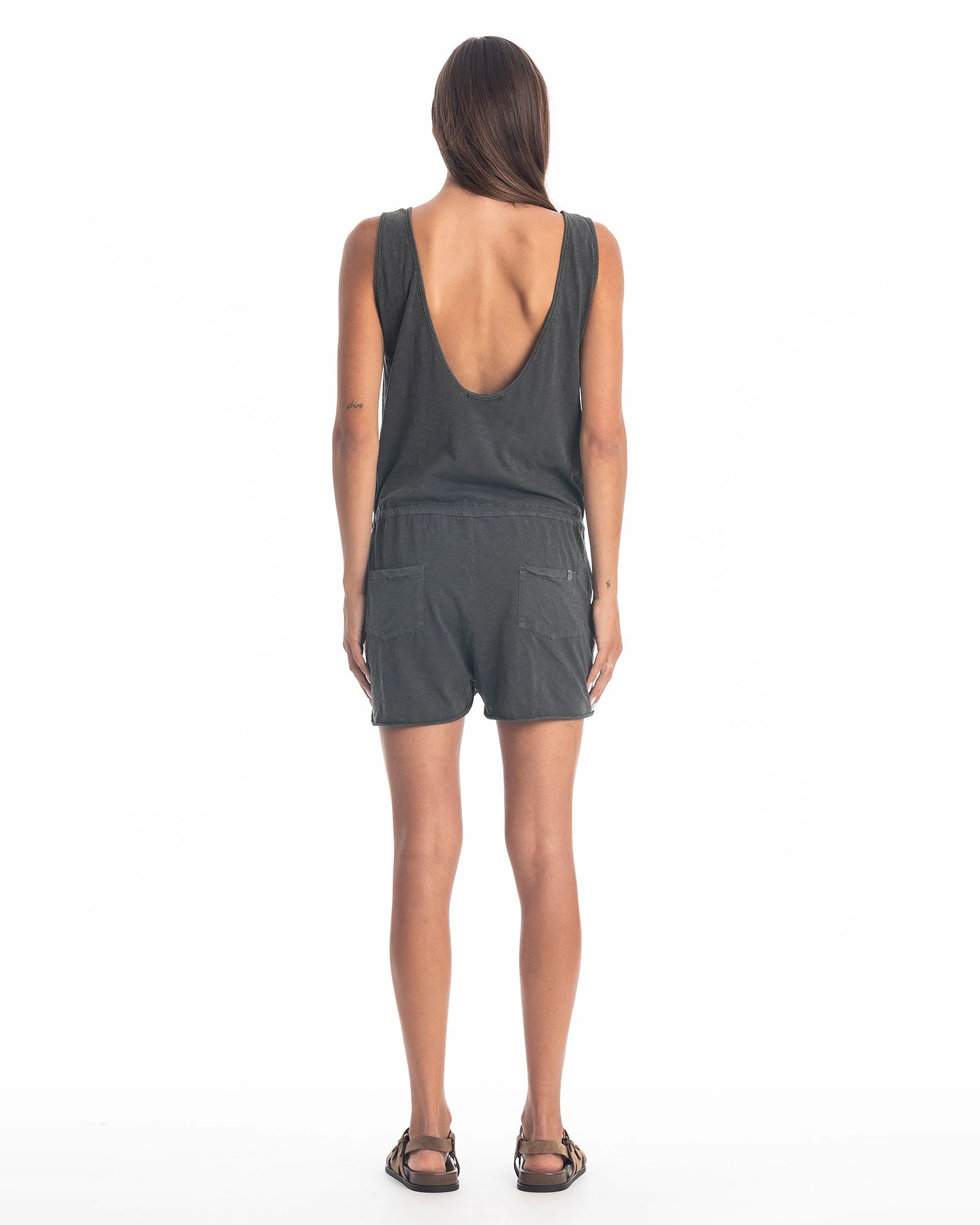 RAVENS VIEW IBIZA Damen vegan Jumpsuit Nina Anthrazit – Ansicht 2