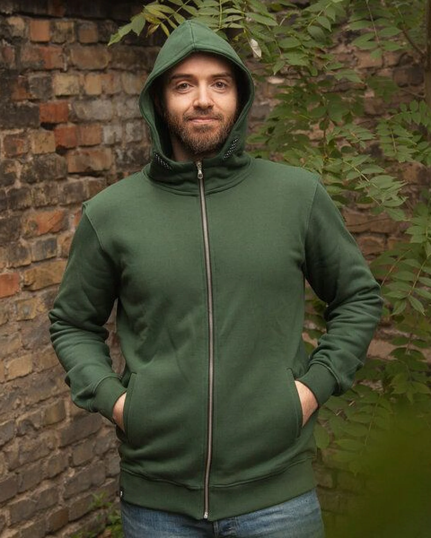 päfjes Basic Zipper Jacke - Fair gehandelt - Unisex Bio Sweatjacke – Ansicht 4