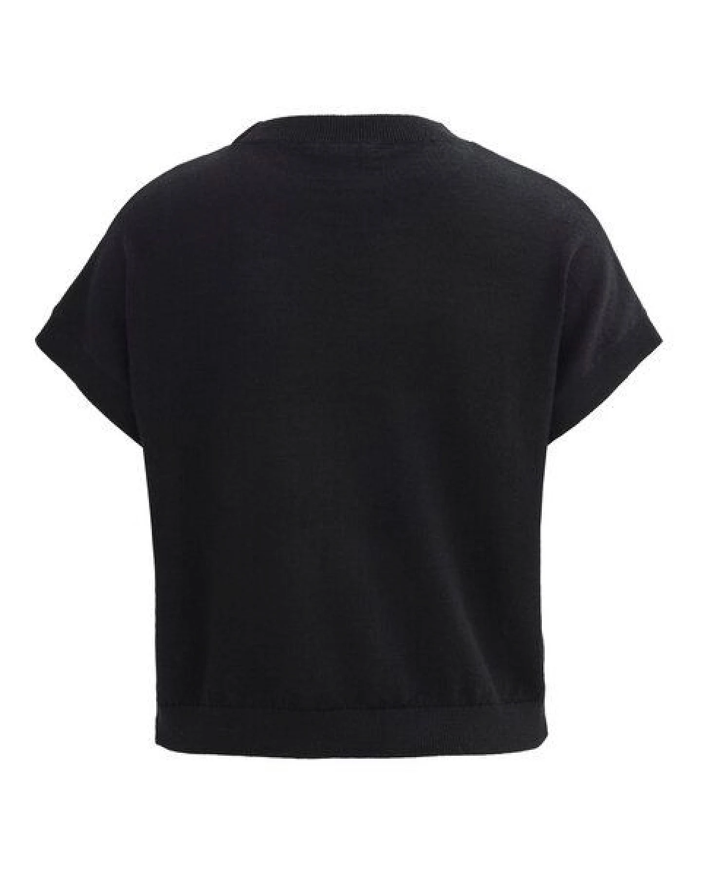 People Wear Organic Merino Strick Pullover, schwarz uni – Ansicht 2