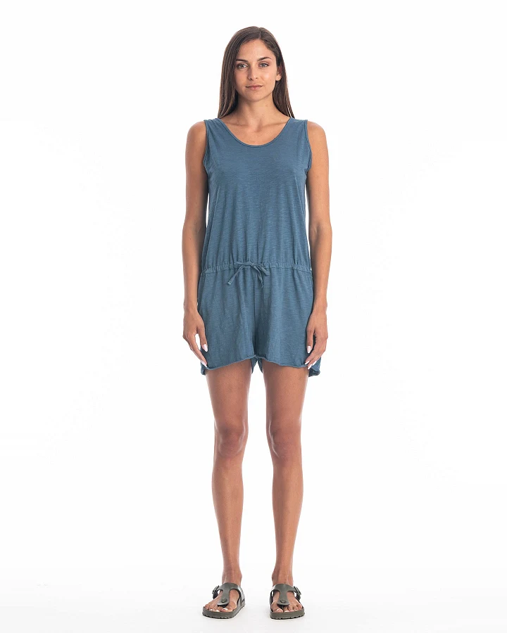 RAVENS VIEW IBIZA Damen vegan Jumpsuit Nina Jeans Blau