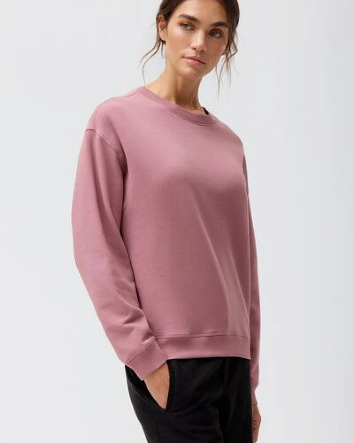 Produktseite: People Wear Organic Sweat Pullover, rosa uni