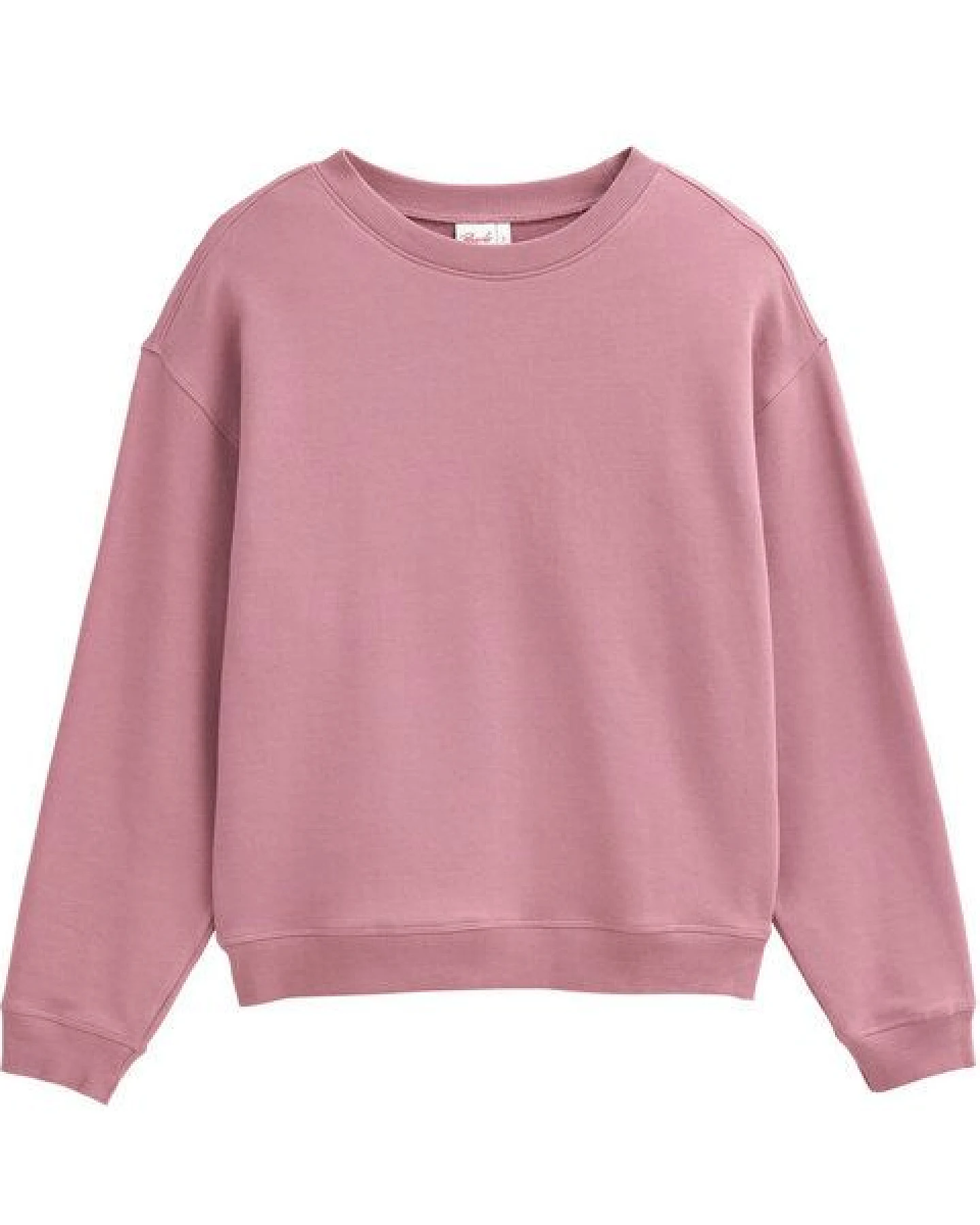 People Wear Organic Sweat Pullover, rosa uni – Ansicht 4