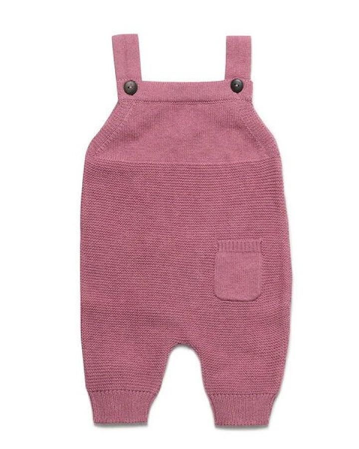 Puri Organic Baby Latzhose Krausstrick Baumwolle (Bio) Schurwolle
