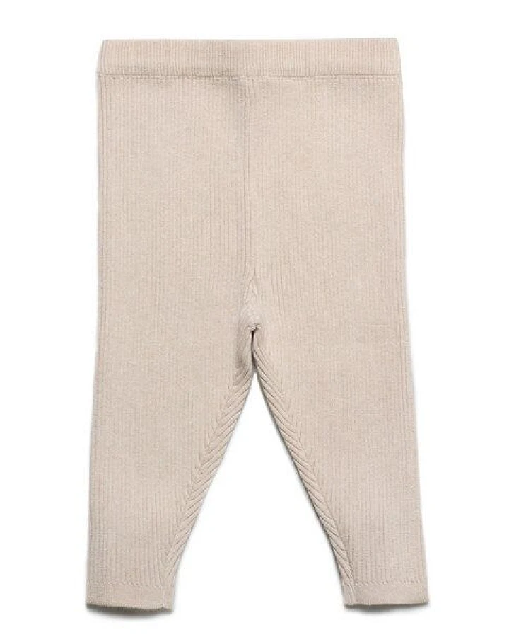Puri Organic Kleinkinder Legging Rippstrick Baumwolle (Bio) Schurwolle