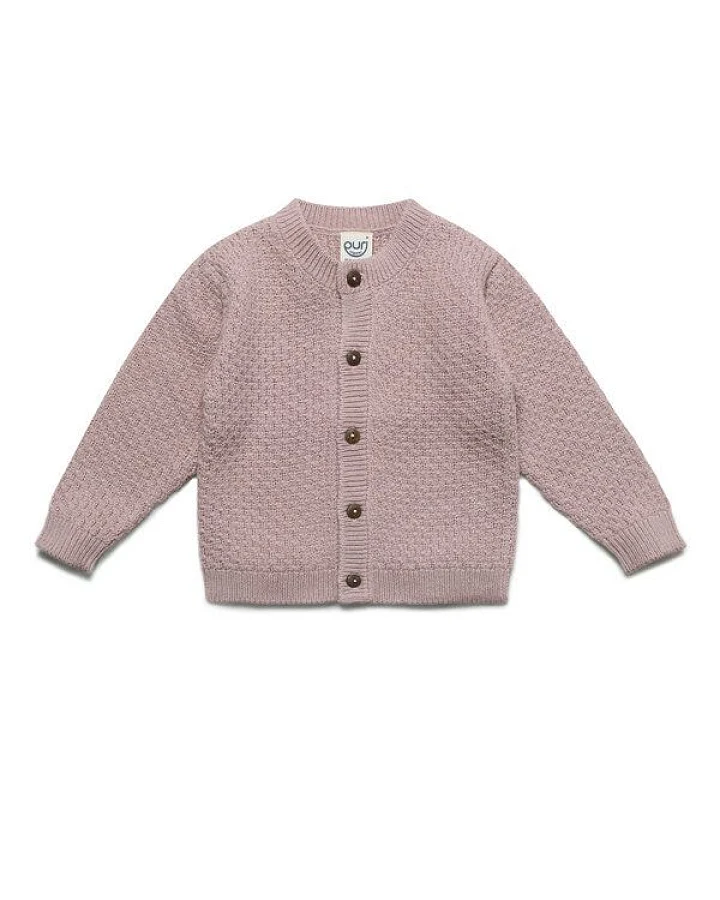 Produktseite: Puri Organic Baby Kinder Cardigan Moosstrick Baumwolle (Bio) Schurwolle