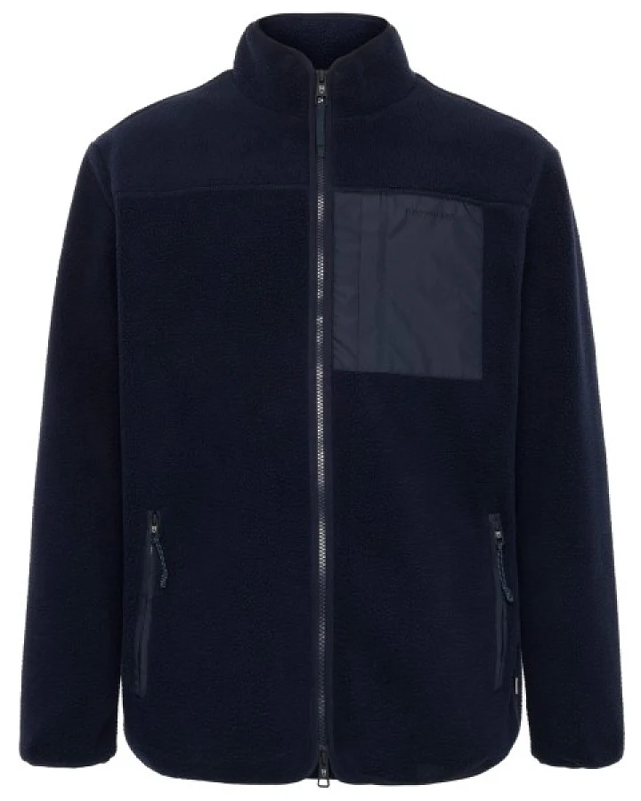 KnowledgeCotton Apparel - Everyday Adv. Nordic Light Zip FL - Fleecejacke Gr XXL blau