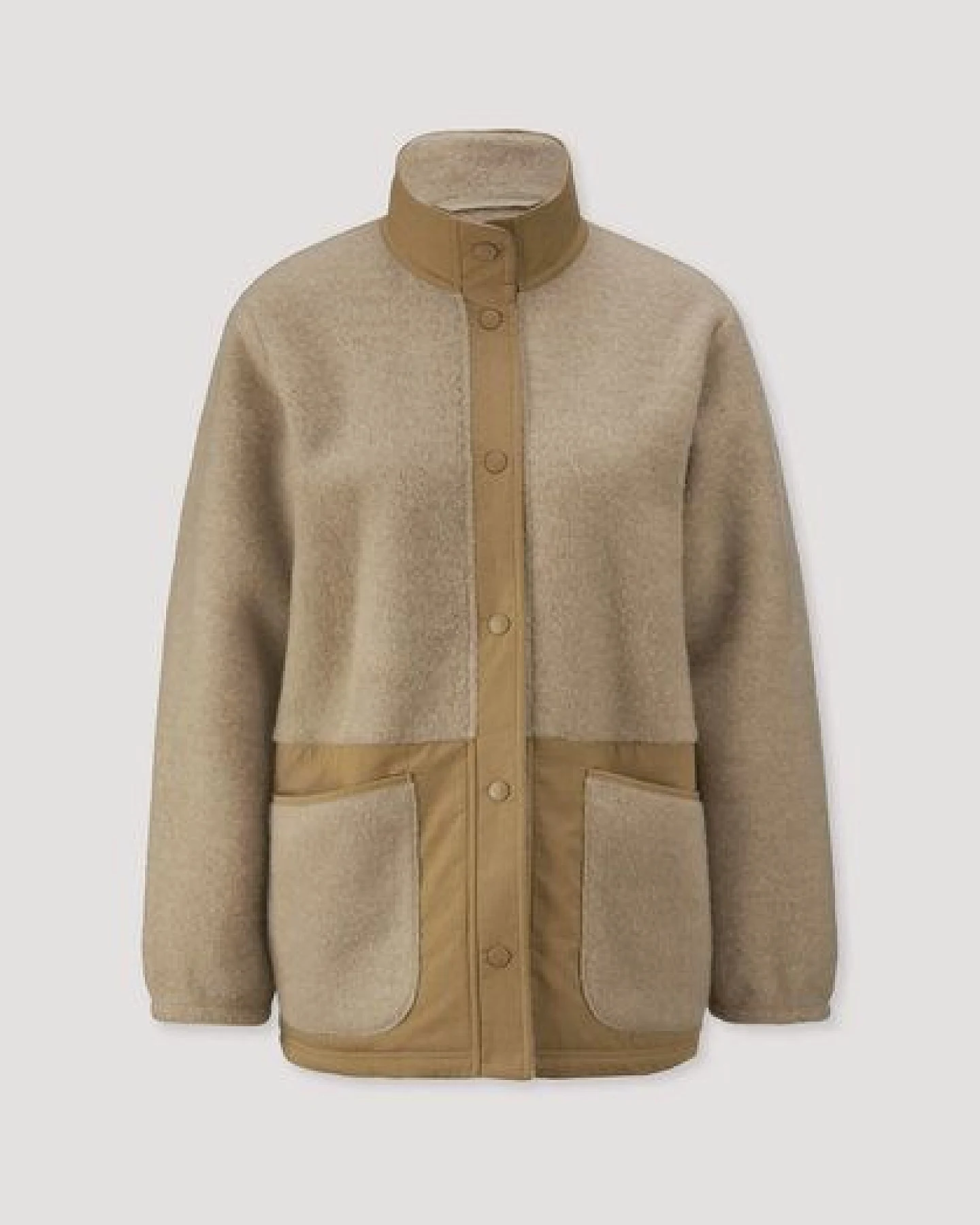 hessnatur Wolfleece Jacke Patch Relaxed aus reiner Bio-Merinowolle – Ansicht 4