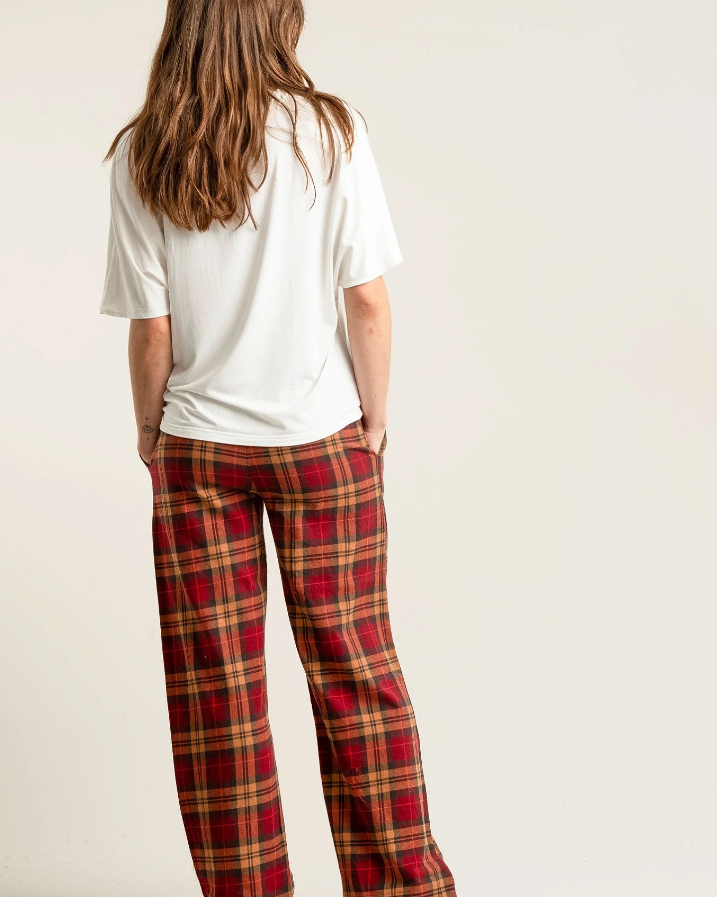 KOMODO Damen vegan Pyjamahose Jim Jam Beere – Ansicht 2