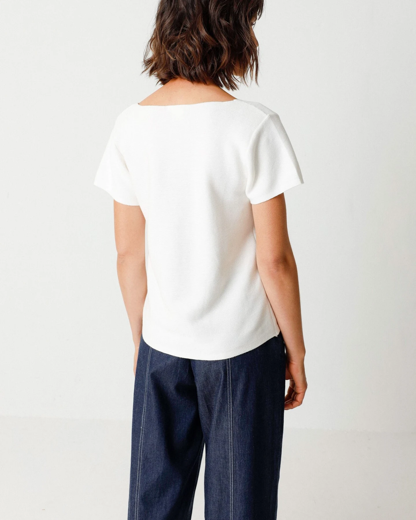 SKFK Damen vegan T-Shirt Katixa Weiß – Ansicht 2