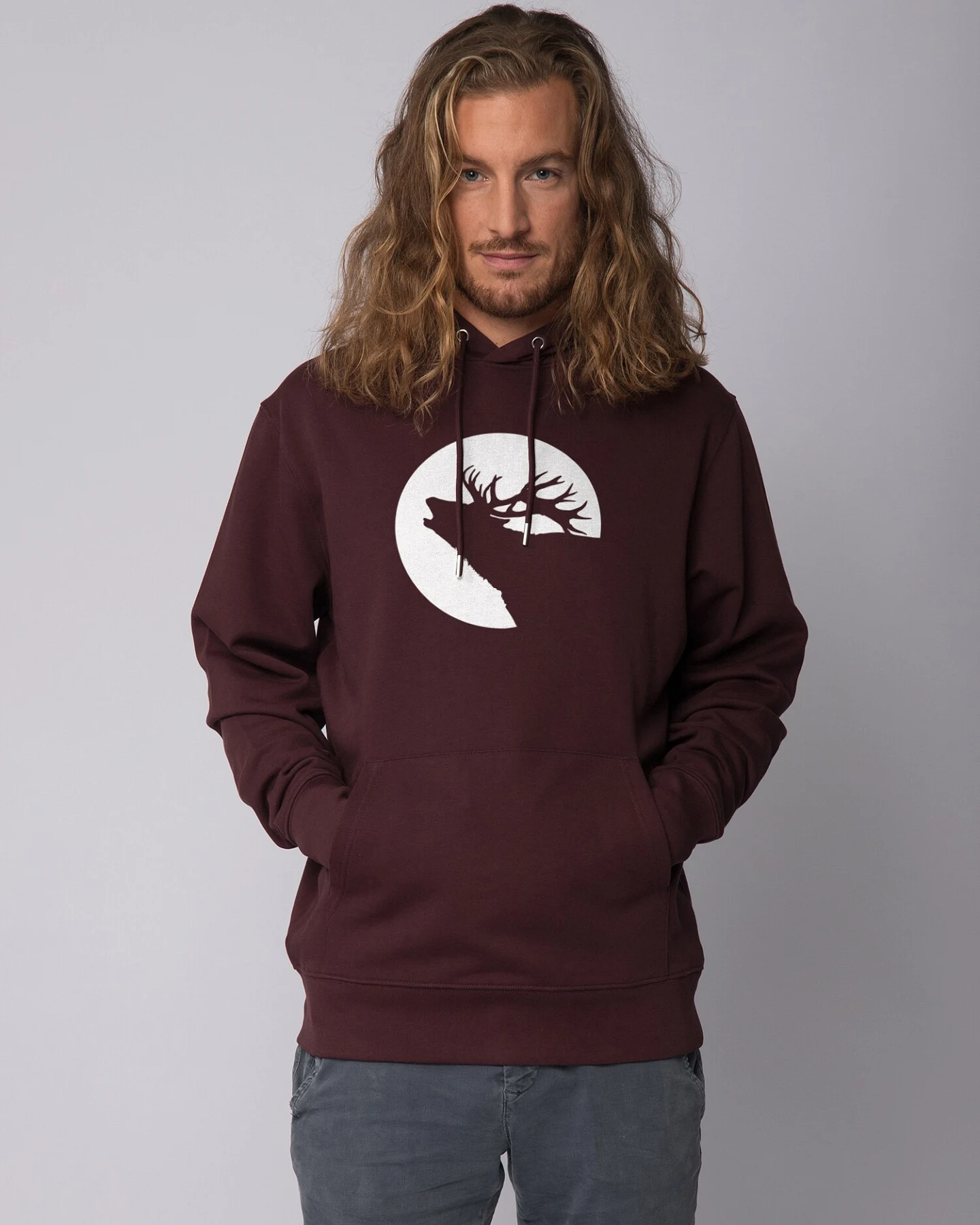 Watapparel Sweatshirt Röhrender Hirsch – Ansicht 2