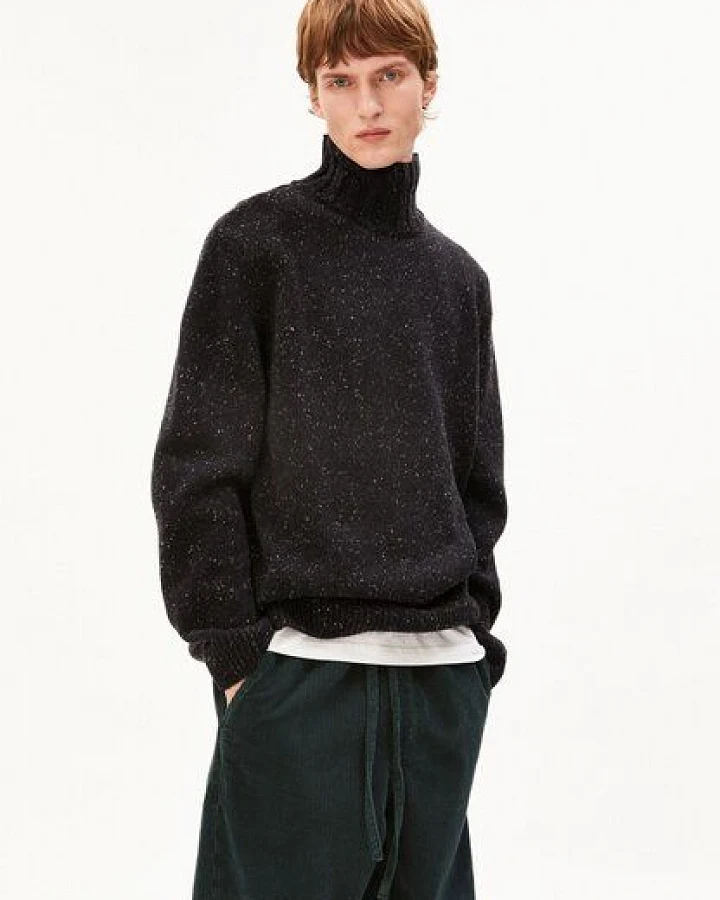 Produktseite: ARMEDANGELS TWEED ROLLNECK Herren Strickpullover aus recycelter Woll-Mix