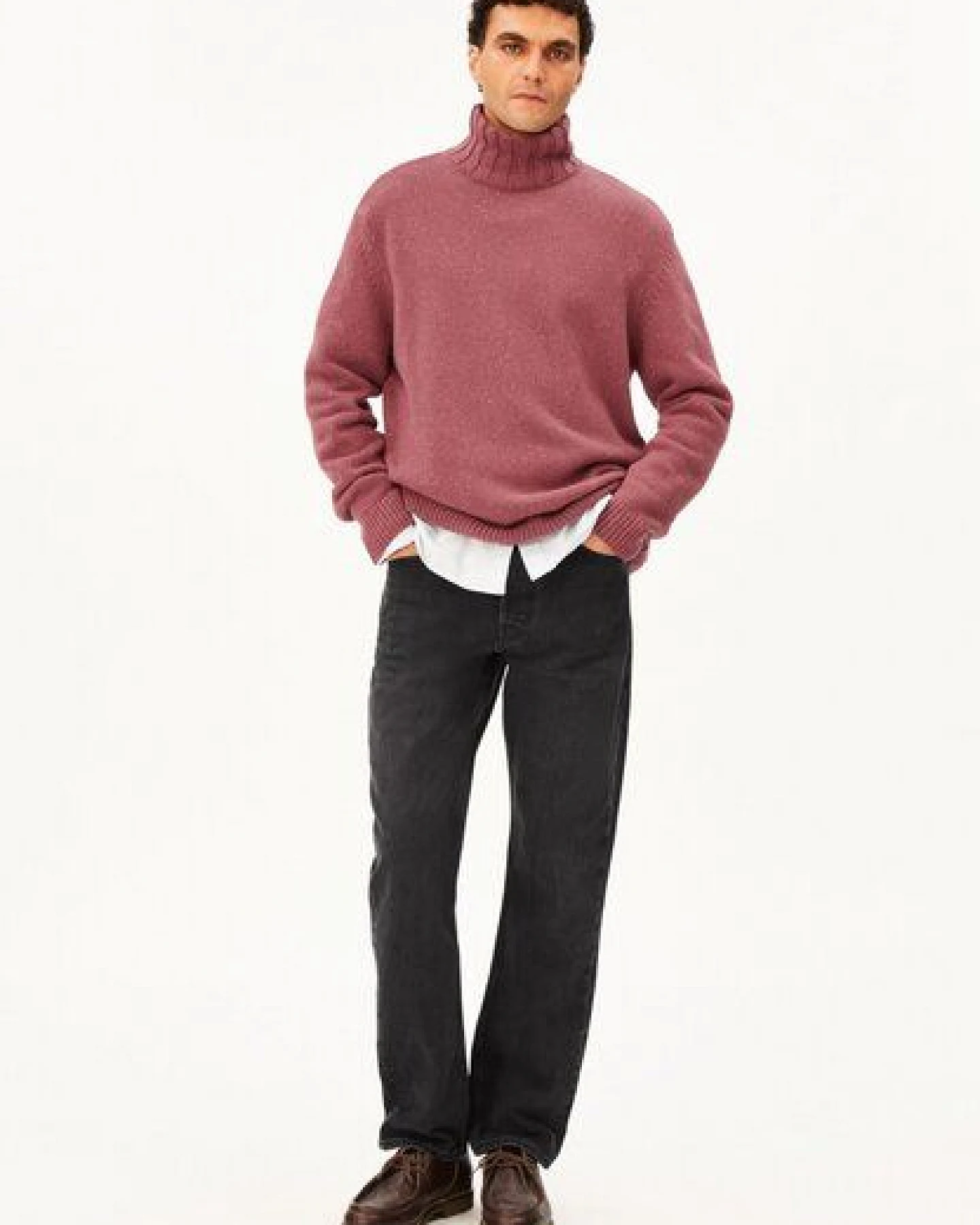 ARMEDANGELS TWEED ROLLNECK Herren Strickpullover aus recycelter Woll-Mix – Ansicht 4