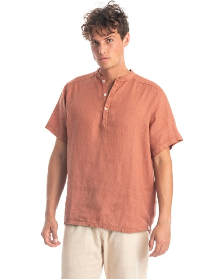 RAVENS VIEW IBIZA Herren vegan Hemd Brad Bronze