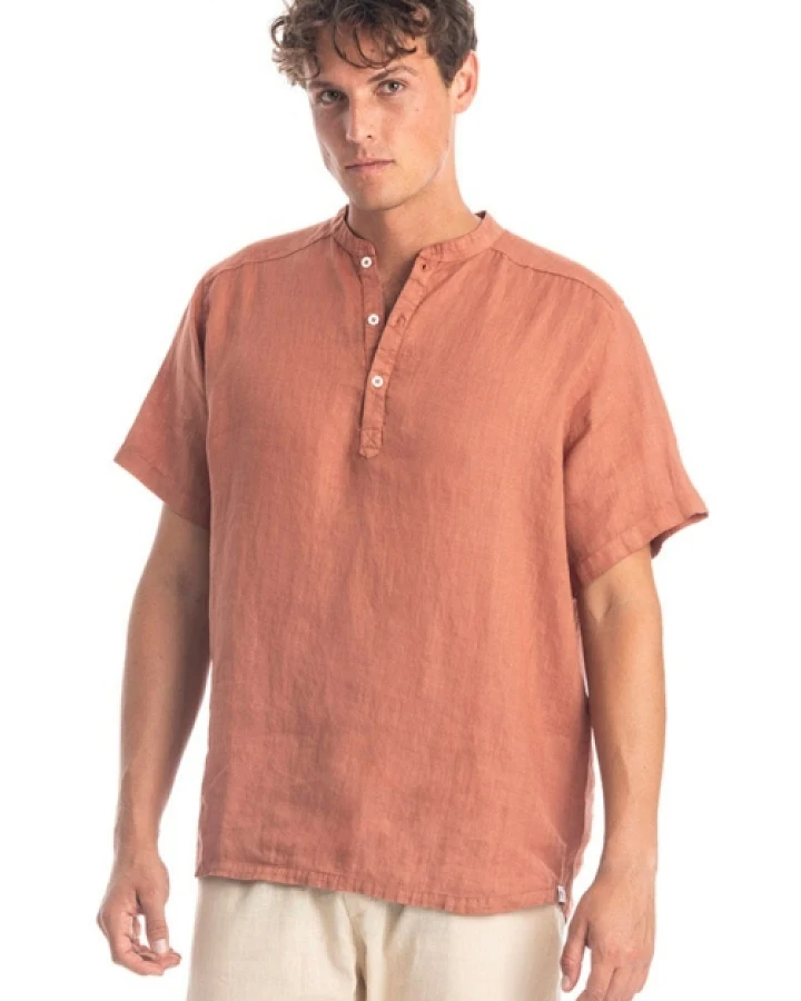 RAVENS VIEW IBIZA Herren vegan Hemd Brad Bronze
