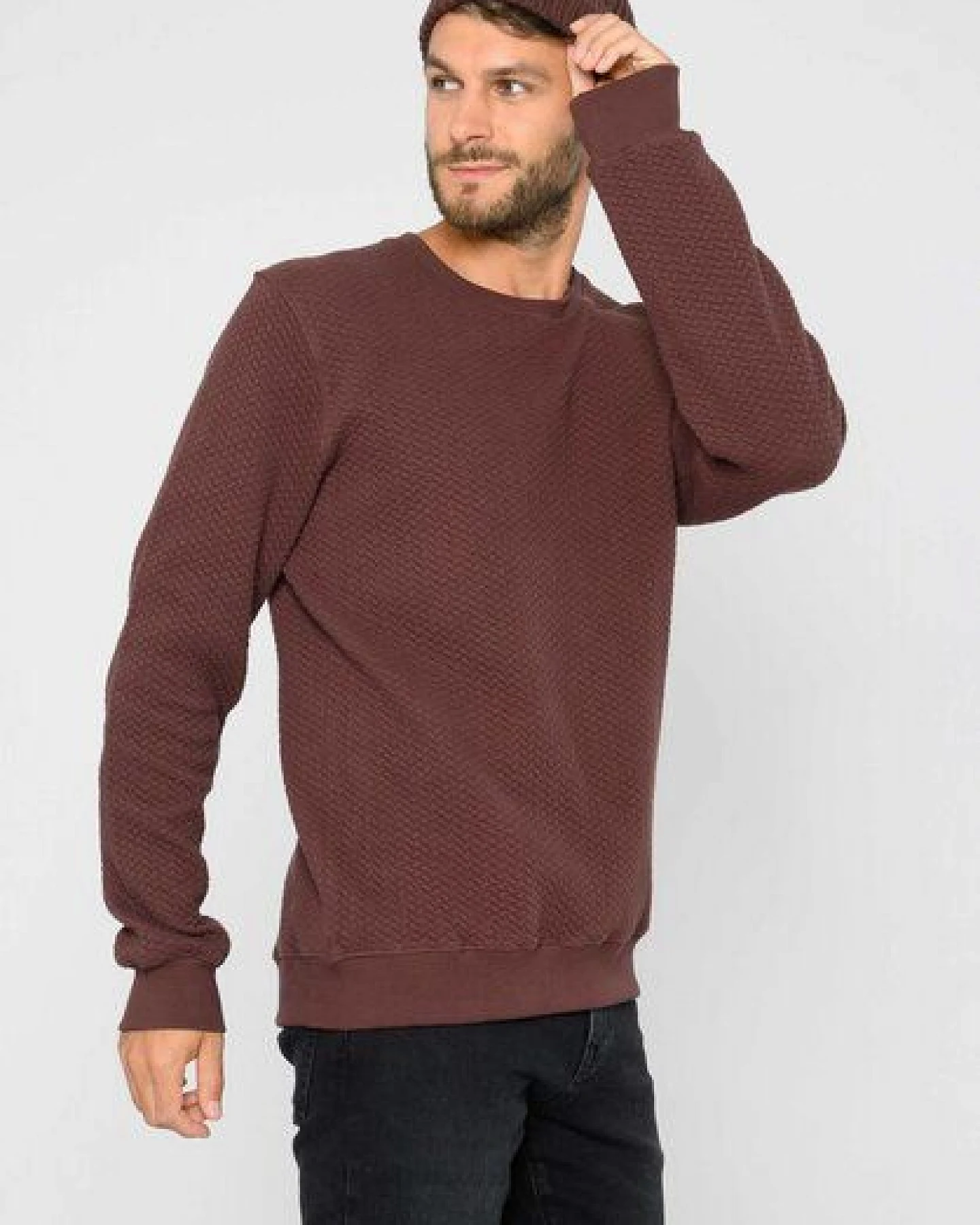 ThokkThokk Herren Sweater TT1029 STRUCTURED aus Biobaumwolle – Ansicht 4