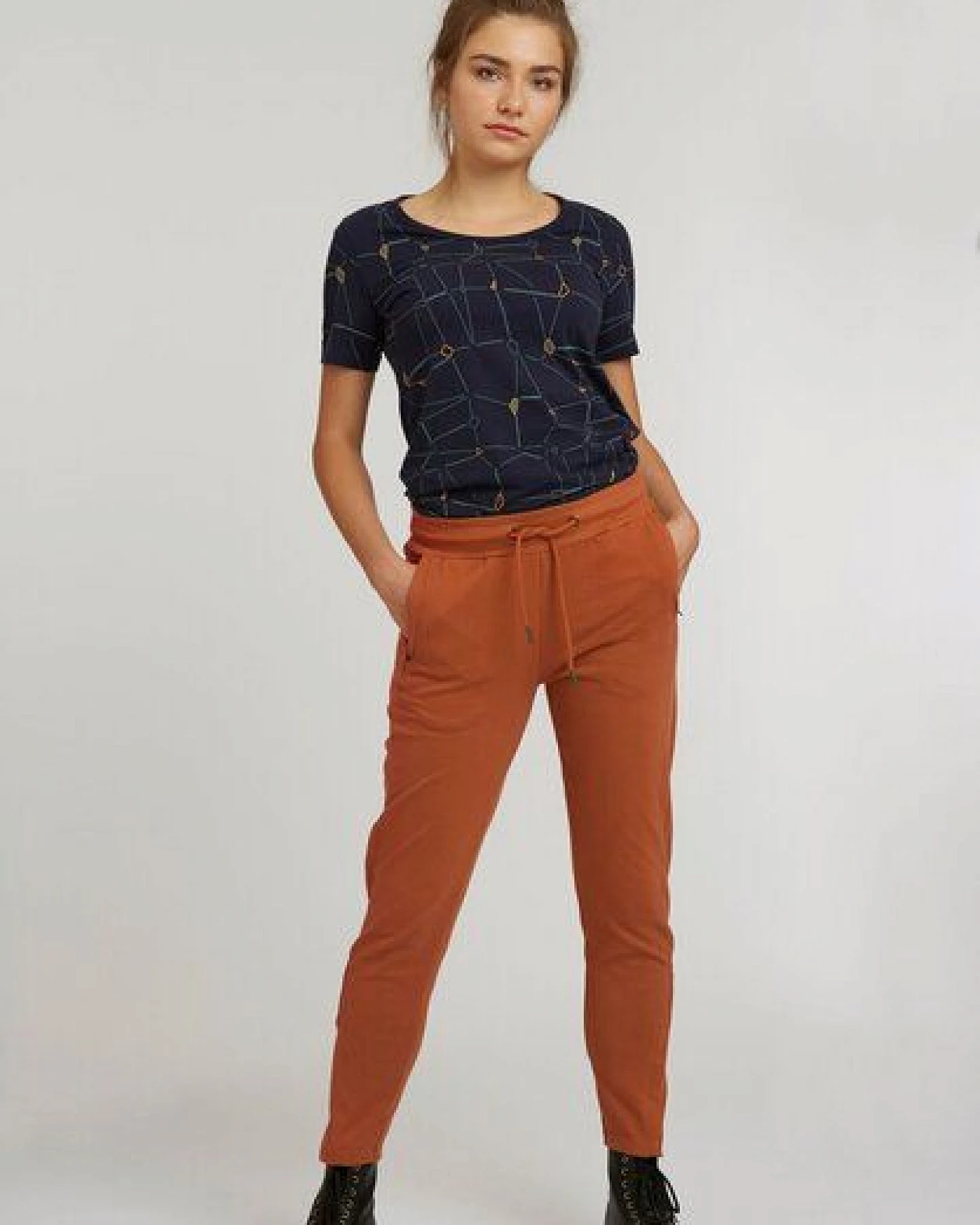 ThokkThokk Damen Jogginghose mit Zipper TT1046 aus Bio-Baumwolle – Ansicht 2