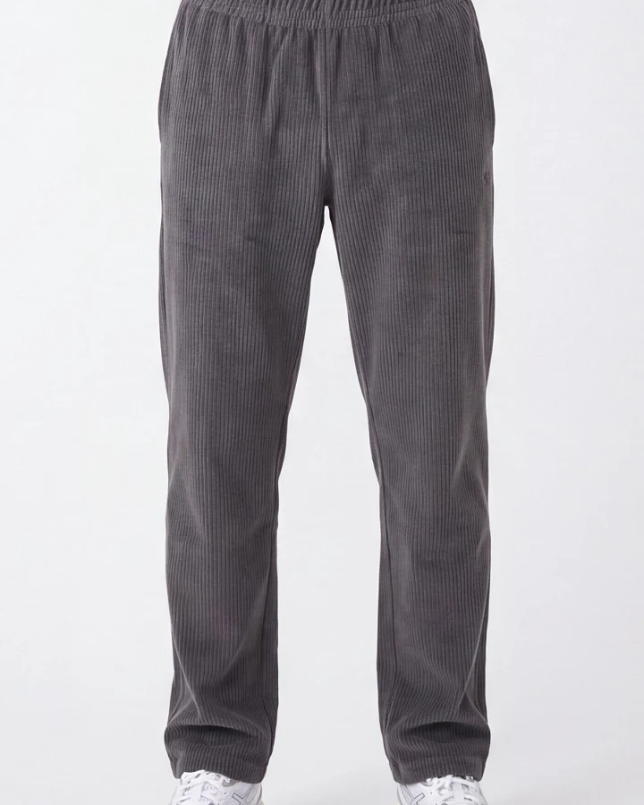ORGANICATION Herren vegan Jogginghose Aus Cord Shadow Grey