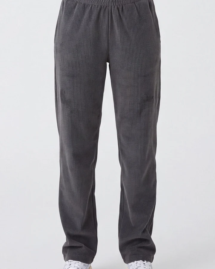 ORGANICATION Damen vegan Jogginghose Aus Cord Shadow Grey