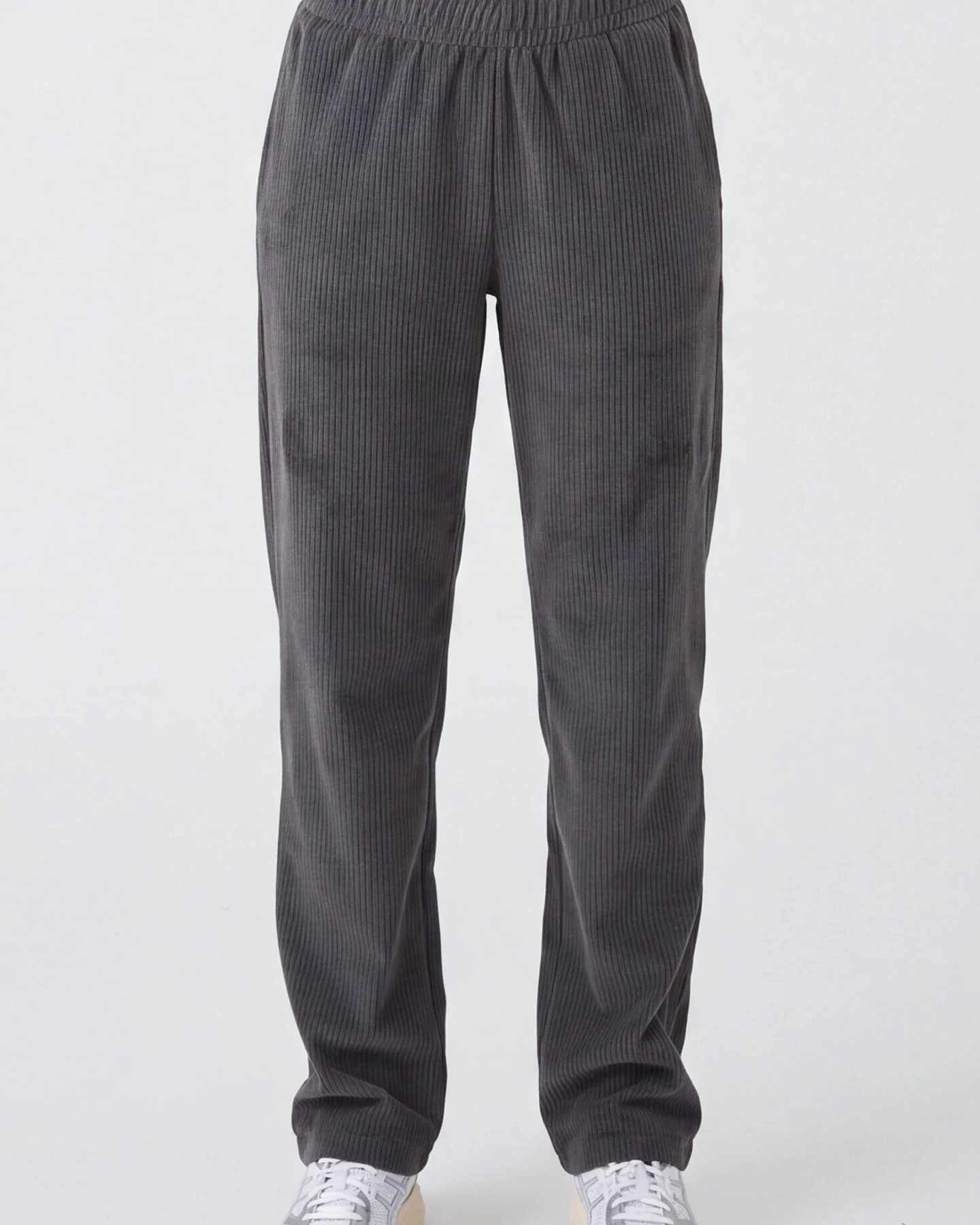 ORGANICATION Damen vegan Jogginghose Aus Cord Shadow Grey – Ansicht 2